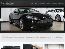 Tablet Screenshot of elitefinish.com.au
